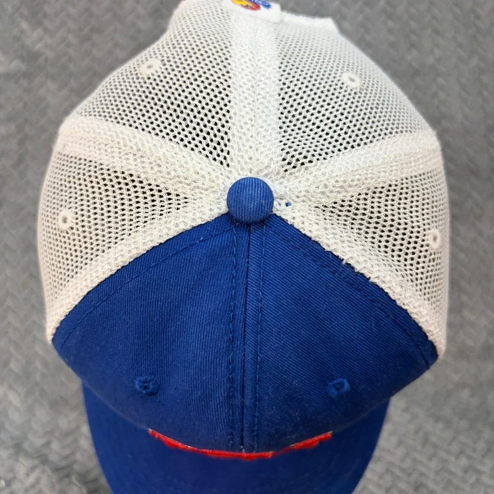 Top of the World Kansas Jayhawks KU Trucker Hat Blue White Snapback Cap 6016